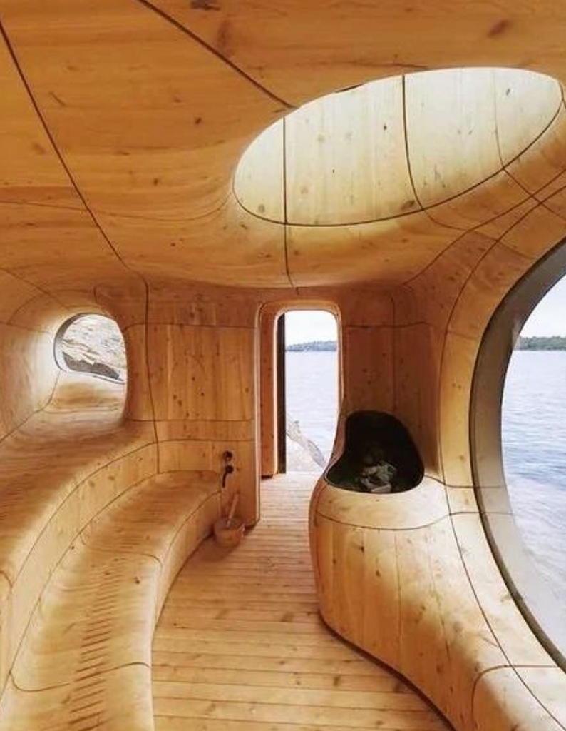WHAT a great spot to get a good sauna session in? 😅 SAUNA BENEFITS